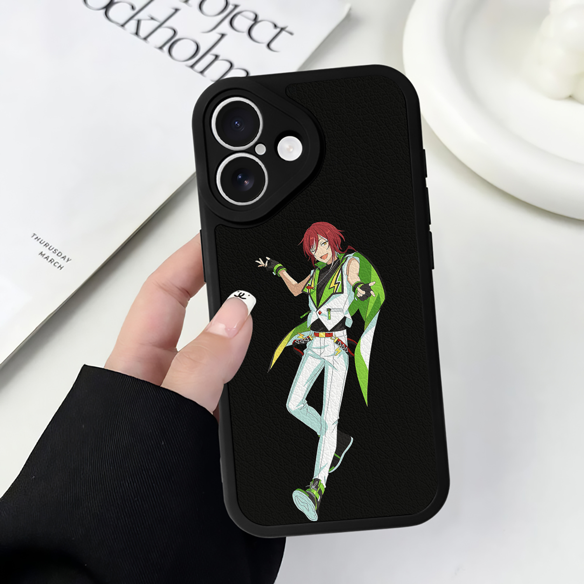 （画像用） あんさんぶるスターズ! Ensemble Stars 【iPhone 16シリーズ対応】シリコンスマホケース（レザー調） 材質：シリコン